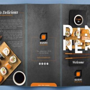 Menu 8.5 ”* 11 Triptych