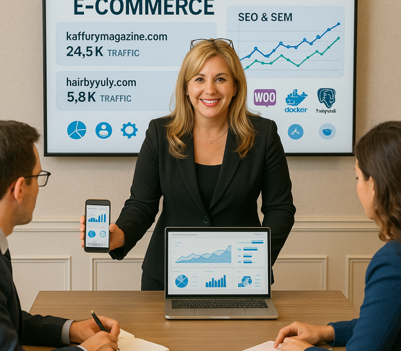 Viviana Kaffury ofreciendo mentoría para negocios digitales